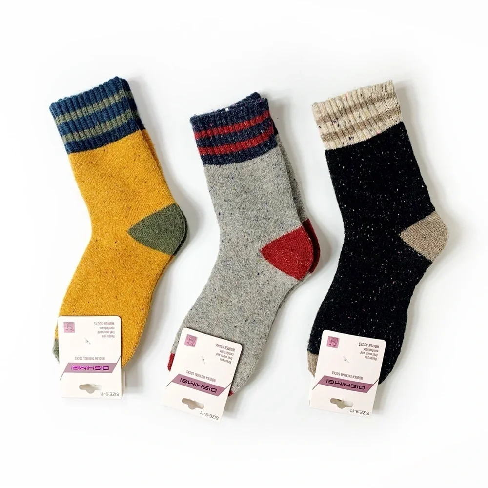 Wool Blend Sock Gift Set (3 Pairs) Women’s 9-11 Cozy Warm Winter Socks NWT